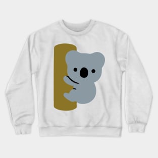 Baby Koala Emoticon Crewneck Sweatshirt